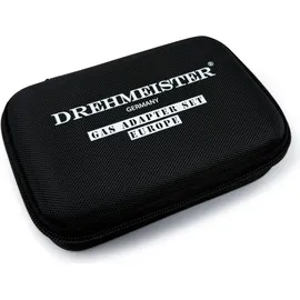 Drehmeister Gasflaschen Adapter Set EU inkl. Etui - Gas-Entnahme (6-teilig)
