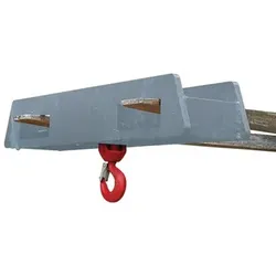 Lasthaken Stapler-Aufsatz über zwei Gabelzinken, 5000 kg, feuerverzinkt