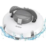 Redkey S100 Kabelloser Poolroboter für Bodenpool, automatischer Poolsauger hält 130 Minuten mit starker Saugkraft,180μm für oberirdischen/flach...