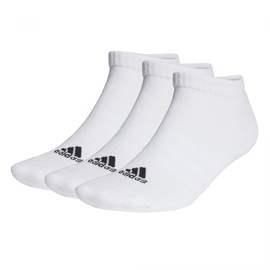 adidas Unisex Cushioned Sportswear 3 Pairs Sneaker-Socken, White/Black, XXL