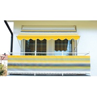 Angerer Klemmmarkise Exklusiv Nr. 500 350 x 150 cm gelb/grau