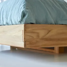 Tikamoon Doppelbett 165 x 230 cm Beige