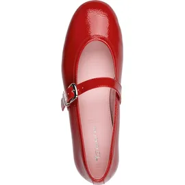 TAMARIS Damen Ballerina mit Strap flach, rot, 39 EU