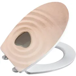 WELLWATER WC-Sitz »Relief Herz«, Duroplast Relief, mit Absenkautomatik - bunt