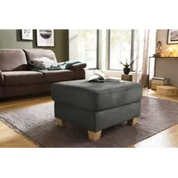 Home Affaire Polsterhocker Dalia Luxus-Microfaser 66 x 46 x 76 cm Grau