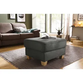 Home Affaire Polsterhocker Dalia Luxus-Microfaser 66 x 46 x 76 cm Grau