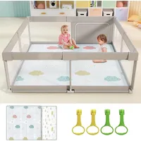 Julrrimg Baby Laufstall mit Matte - 150x150 cm XXL