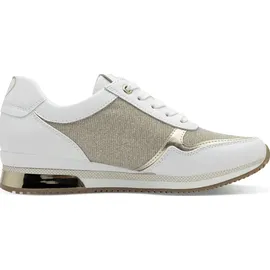 Marco Tozzi Sneaker Low Damen Weiß/Gold 41