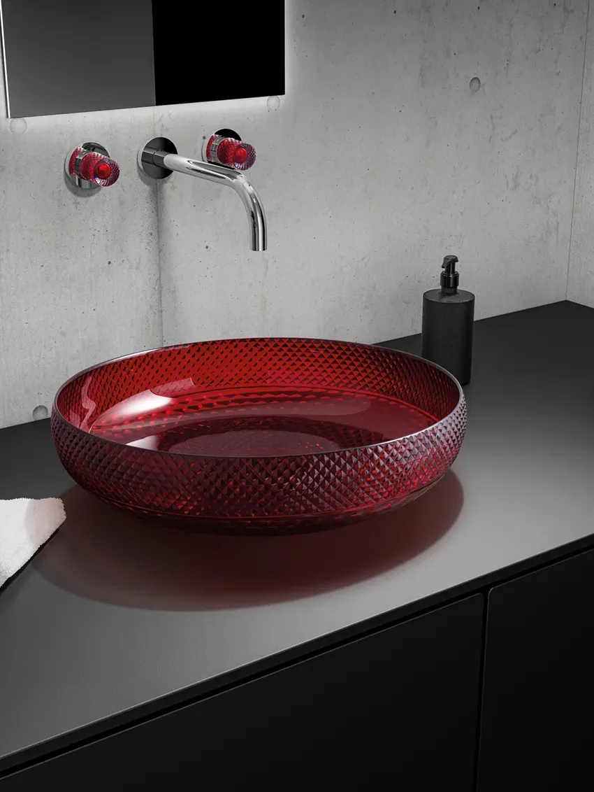 Glassdesign Scenic Ramada Aufsatzwaschtisch Cristallo de Medici - Transparent