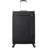 TOTTO - Travel Lite Stoffkoffer, Kabinengröße, mittel oder groß (32 l, 54 l oder 79 l, einzeln oder 3-teiliges Set, 360-Grad-Räder, Teleskopgriff, interner Kompressionsgurt, TSA-Schloss, Schwarz