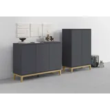 OTTO home Highboard 80 x 121 x 41 cm grau