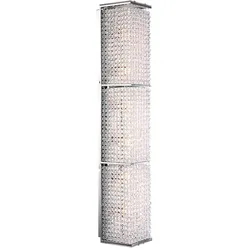 Wand Lampe Acryl Kristalle klar Chrom Leuchte Beleuchtung CALOY