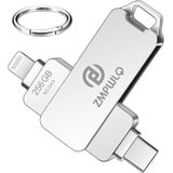 MFi Zertifizierter 256GB iPhone-Foto-Stick USB-Stick-für-iPhone-Speicherstick Lightning-USB C Stick Flash-Laufwerk-iPhone-Speichererweiterung-Fotostick iPad-Backup-Photo-Stick iOS-USB-Stick-Memory