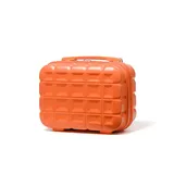 KONO Hartschale Kosmetikkoffer Beautycase Klein Beauty Case Hartschale ABS Handgepäck Gepäck-Sets für Damen und Herren, 30x21x16cm (Kosmetikkoffer, Orange)