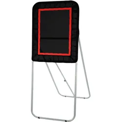 VEVOR zusammenklappbarer Lacrosse-Rebounder für den Hinterhof, 90 x 120 cm großes Volleyball-Rücksprungnetz, Pitchback-Throwback-Baseball-Softball-Return-Trainingsschirm, verstellbarer Winkel, Schießü