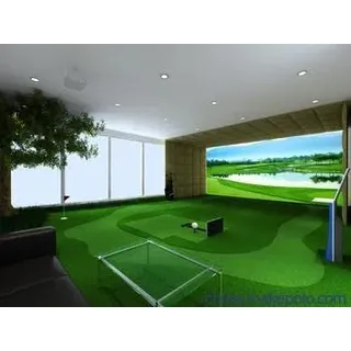 Golfsimulator für Zuhause, 4 Größen, Indoor-Golfsimulator für den privaten und gewerblichen Gebrauch, inklusive HD-Aufprallbildschirm, geeignet für die Verwendung mit allen Golf-Launch-Monitoren für