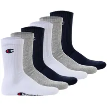Champion Socken 6er Pack Blau/Grau/Rot/Weiß 35-38