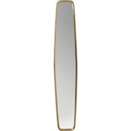 Kare Spiegel Clip Brass, Messing, Metallrahmen, Ganzkörperspiegel, Wandmontage, 177x32cm