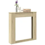 vidaXL Kaminumrandung Sonoma-Eiche 100x20x100 cm Holzwerkstoff