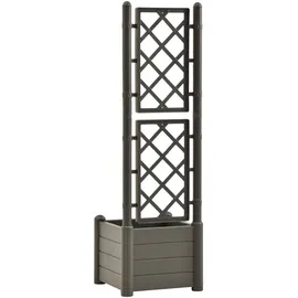 vidaXL Pflanzkübel mit Spalier 43x43x142 cm PP Anthrazit