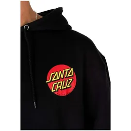 Santa Cruz Classic Dot Chest Hoodie Schwarz M