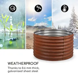 Blumfeldt Rust Grow Hochbeet 100 x 60 x 60 cm Rostrot