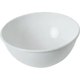 RIESS Riess, Obst- und Salatschüssel, Ø22cm 2L Weiss Emaille,