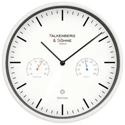 Miraval  Funkwanduhr Lautlos Thermo- / Hygrometer  250 mm