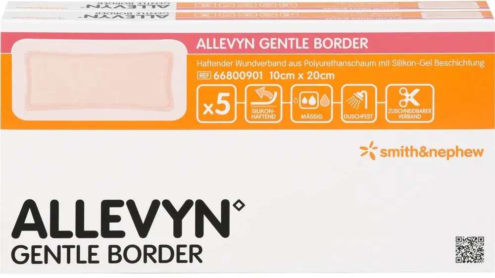 ALLEVYN Gentle Border 10x20 cm Schaumverb. 10 St