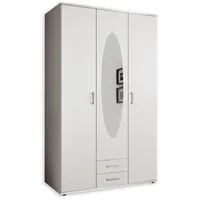 SchlafKONTOR Paul 120 x 195 x 55 cm weiß