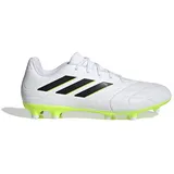 adidas Unisex Copa Pure.3 Firm Ground Boots Fußballschuhe (Fester Untergrund), FTWR White/core Black/Lucid Lemon, 44 2/3