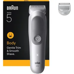 Haarschneider BRAUN "Body Groomer BG5500", bunt (eh19 s, s), Haarschneider, Trimmen für empfindliche Bereiche, 100 Min Akkulaufzeit, wasserdicht