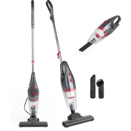 Beldray BEL0770N-GRY 2-in-1-Multifunktions-Handstaubsauger, leicht, für mehrere Oberflächen, beutellos, HEPA-Filter, Staubbehälter 1 l, 600 W, Schlitzschneider/Bürste, Grau