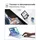 Inateck Hülle mit Tastatur,Ultraleichte Tastatur für iPad 10/11 Generation A16 2025 11 Zoll,iPad Air 11" M3/M2 (2025/2024),Air 5/4,Pro 11 4/3/2/1,Abnehmbar, mit Touchpad, QWERTZ, AceTouch KB04122