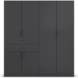 Rauch Drehtürenschrank MAIKA 181 x 197 x 54 cm Grau