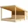Weka Holzsandkasten Tabalgu Bully mit Überdachung beige