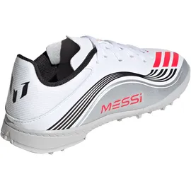 adidas F50 Messi League TF Kinder Cloud White/Lucid Red/Silver Metallic 36