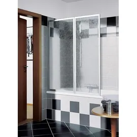 Kermi Vario 2000 Faltwand 2-flügelig V2FW2060142UK 115,1-116,7x140cm, weiß, ESG SR Opaco