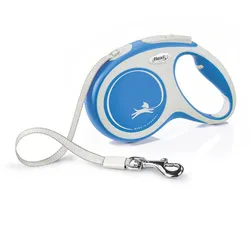 FLEXI New Comfort M 5m Gurt Roll-Leine blau