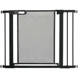 PawHut Hunde Türschutzgitter, Treppengitter, Hundegitter ohne Bohren, 75-103 cm Breite Absperrgitter, Auto-Close, für Kinder, Katzen, Stahl, Schwarz