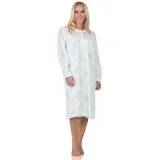 normann Langarm Nachthemd klassische Design Knopfleiste am Hals, - 87406 in hellblau | Gr.: 40-42