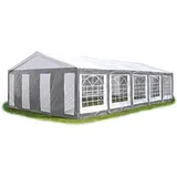 TOOLPORT Partyzelt 5 x 10 m grau/weiß