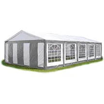 TOOLPORT Partyzelt 5 x 10 m grau/weiß