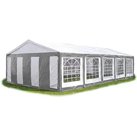 TOOLPORT Partyzelt 5 x 10 m grau/weiß