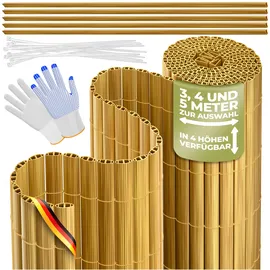 Kesser Balkonverkleidung 90 x 500 cm Braun PVC