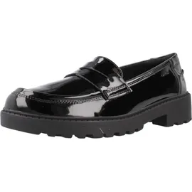 GEOX J Casey Girl C Moccasin, Black, 32 EU