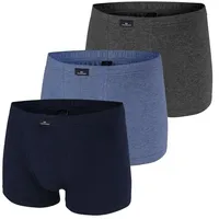 Götzburg Boxershorts GÖTZBURG Herren Pants blau uni 3er Pack