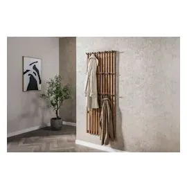 KAWOLA Wandgarderobe JACINTA Mangoholz Metall Braun