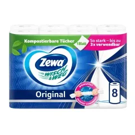 Zewa Küchenrolle Wisch & Weg Original 2-lagig 8 St.