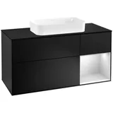 Villeroy & Boch Waschtischunterschrank 120 x 60,3 cm Schwarz Matt